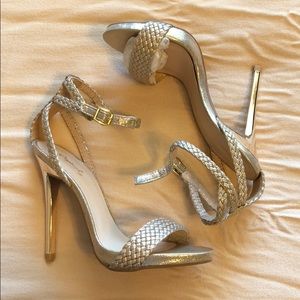 Champagne Metallic Heels